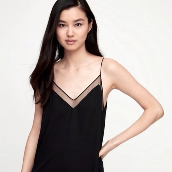 Aritzia Babaton Slip Dress Black | Minor Flaw on Mesh - Picture 6 of 11